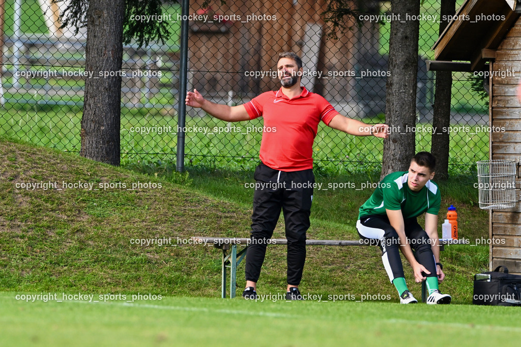 FC ASKÖ Gmünd vs. Union Matrei  | Headcoach FC Gmünd Rudolf Schönherr, Individualtrainer FC Gmünd Leonard Horvat, FC ASKÖ Gmünd vs. Union Matrei , FC ASKÖ Gmünd vs. Union Matrei  am 21.09.2024 in Gmünd (Sportplatz Gmünd), Austria, (Photo by Bernd Stefan)