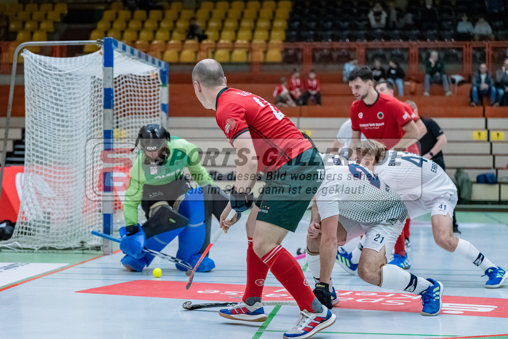 HK_20231216_107453 | 1. Bundesliga Herren  Crefelder HTC - Blau Weiß Köln am 16.12.2023 Sporthalle Glockenspitz, Krefeld , Ehling Jonathan ( Crefelder HTC #22 )