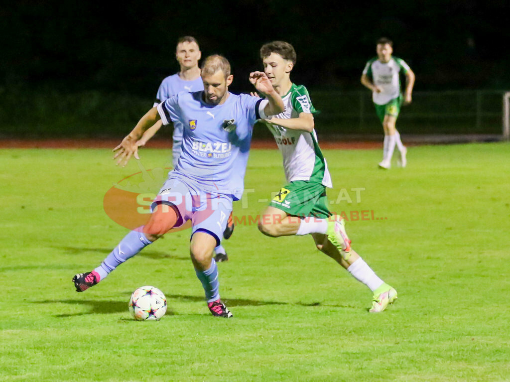 VST Völkermarkt - SVG Bleiburg 2-2, Kärntner Liga 2. Runde | Patrick Oswaldi (SVG Bleiburg #17) VST Völkermarkt - SVG Bleiburg 2-2 am 08.08.2023 in Völkermarkt
(Lilienberg Arena), Austria, (Photo by Ernst Krawagner sport-fan.at) - Realisiert mit Pictrs.com