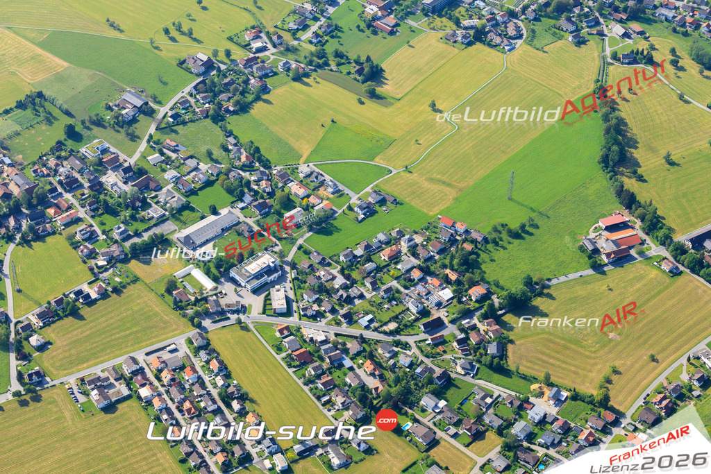 Die Luftaufnahme Lochau -  wurde vom UL-Flugzeug (keine Drohne) aus fotografiert.Hohe Druck- Auflösung-die Geschenkidee!