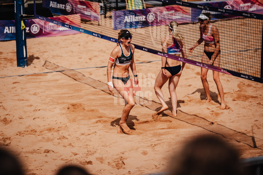 Beachvolleyball | Frauen | Allianz German Beach Tour 2025 | Tourstop München | 11.07.2025 | Lea Kunst ärgert sich