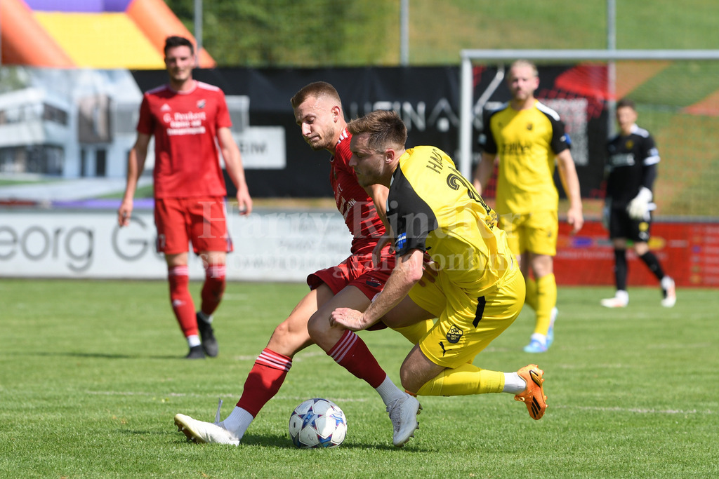Testspiel TSV Seebach : DJK Vilzing vom 05.07.2025 | hart umkämpftes Mittelfeld Jonas Brunner (TSV Seebach #6) und Thomas Haas (DJK Vilzing #20)) - Realisiert mit Pictrs.com