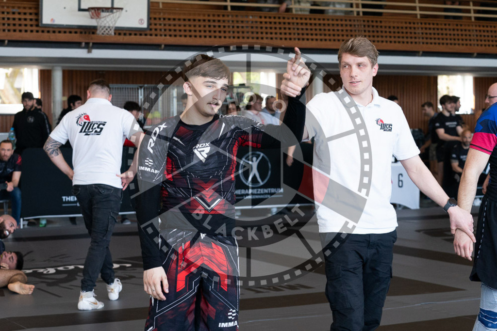 20250329PBB1119 | Fighters compete during the International Luta Livre (ILLCS) Germany IX Spring 2025 Competition spring on March 29, 2025 in Hannover, Germany.© Chiara Dazi