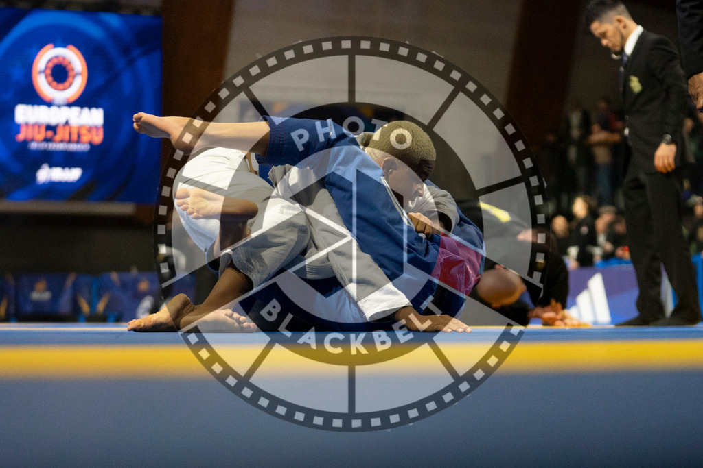 20240119PBB1432 | Fighters compete during the IBJJF European Championship in Paris, France, on January 19, 2024.