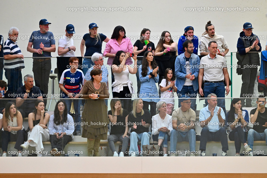 VSV Unihockey vs. Wiener Floorball Verein | VSV Unihockey Fans, VSV Unihockey vs. Wiener Floorball Verein, VSV Unihockey vs. Wiener Floorball Verein am 18.05.2025 in Villach (Ballspielhalle St. Martin), Austria, (Photo by Bernd Stefan)