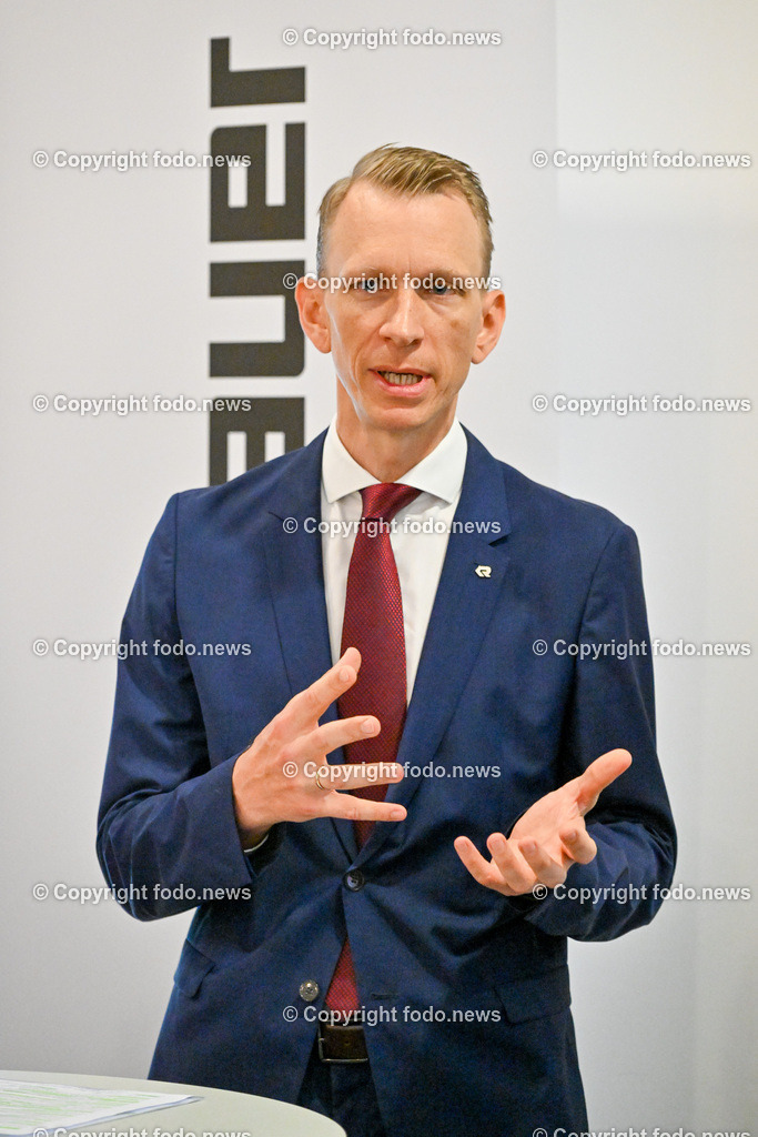 Rosenbauer International AG_ 19.07.2023-13 | 19.07.2023, Leonding, AUT, Rosenbauer International AG, im Bild Sebastian Wolf (CEO Rosenbauer International AG)