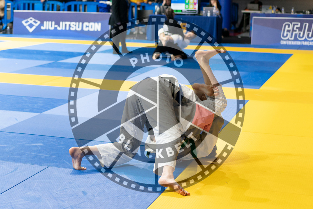 20240119PBB3531 | Fighters compete during the IBJJF European Championship in Paris, France, on January 19, 2024.