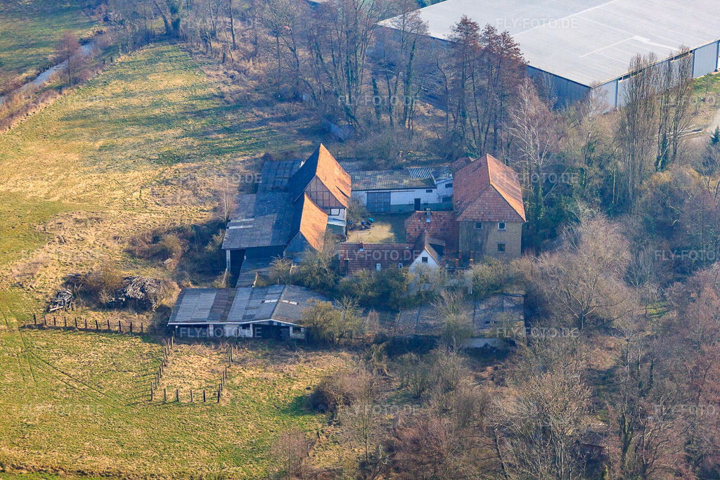 Luftbild: Barthelsmühle im Ortsteil Minderslachen in Kandel im Bundesland Rheinland-Pfalz in Deutschland. Foto: IMG_37567.jpg vom 05.03.2011 durch Werner Riehm/FLY-FOTO.de