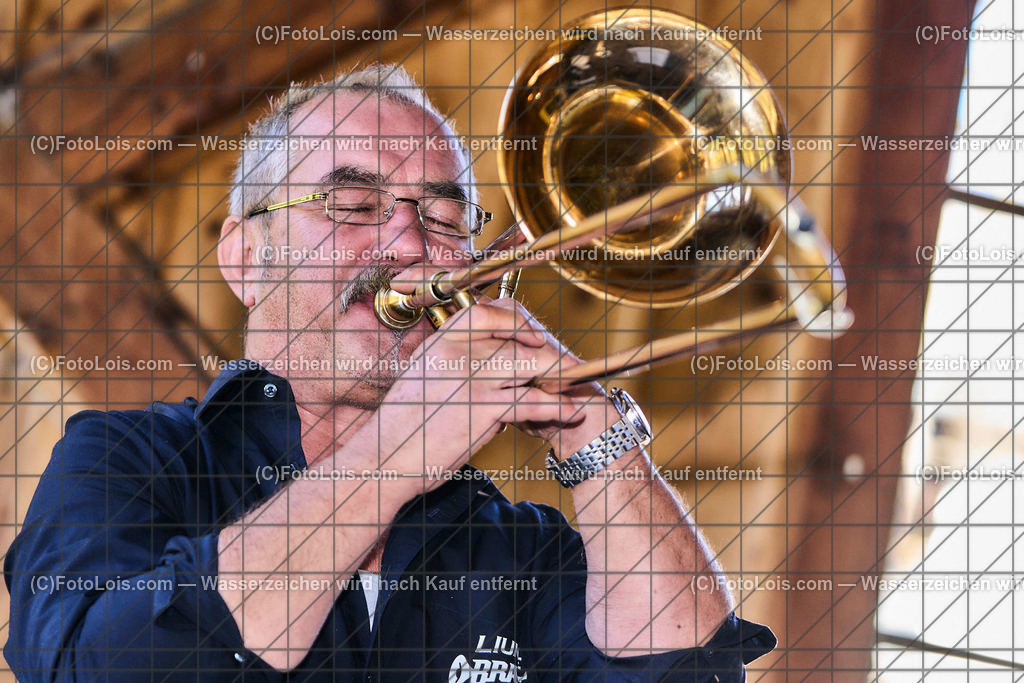 ALP1605_TdoA-NOe_SteinSkulpturen_Helmel Herbert | (C)FotoLois.com, Alois Spandl, NÖ-Tage der offenen Ateliers, STEINSKULPTUREN von Maria HEINRICH, präsentiert im rothschild'schen Glassalon - am Sonntag mit musikalischer Untermalung von LIUNZE BRASS - sozusagen 'Das klingende offene Atelier der Steinskulpturen' in Langau/Maierhöfen, So 16. Oktober 2022.