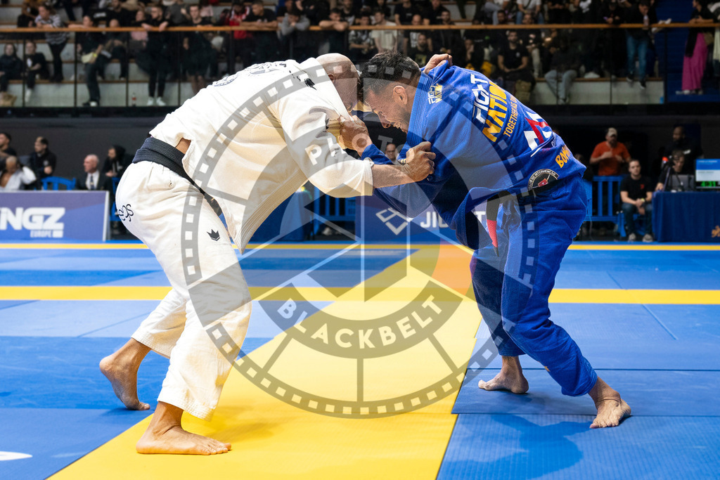 20240123PBB03387 | Fighters compete during the second day of the IBJJF European Championship in Paris, France, on January 23, 2024.