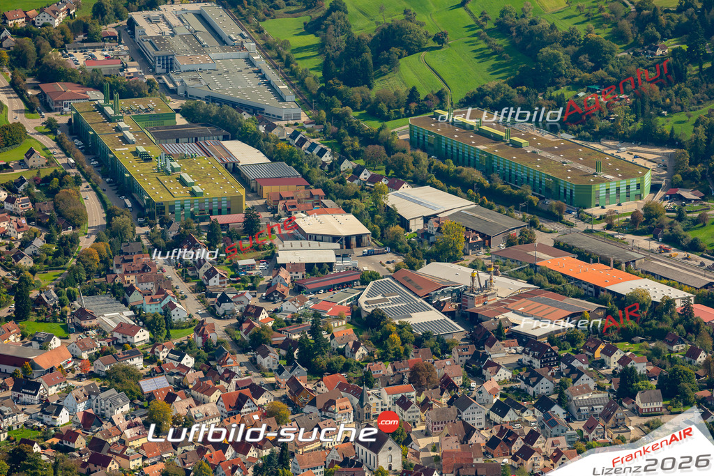 Luftaufnahme von Sulzbach an der Murr - Die Luftaufnahme wurde 2025 vom UL-Flugzeug heraus erstellt ( keine Drohne ) - Hochauflösende Luftaufnahme - für professionelle Ausdrucke geeignet. Die Geschenkidee !Mit Lizenz und Bildrechte bestellbar