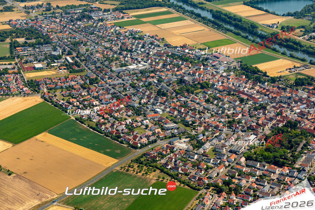 Das Luftbild zeigt :  Bergrheinfeld - Die Luftaufnahme wurde 2023 vom UL-Flugzeug aus erstellt ( keine Drohne ) - Hochauflösende Luftaufnahme - Für grossformatige Ausdrucke geeignet. Die Geschenkidee !Mit Lizenz und Bildrechte bestellbar