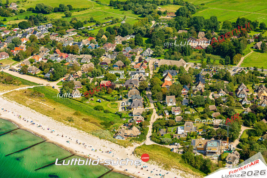 Schöne Luftaufnahme als Geschenk in Ferienwohnung Strandnah Ahrenshoop - Die Luftbildaufnahme wurde 2025 vom UL-Flugzeug heraus erstellt ( keine Drohne ) - Hochauflösende Luftaufnahme -Nicht vergleichbar mit Google Maps oder Satelittenbilder- Die Geschenkidee !Mit Lizenz und Bildrechte bestellbar