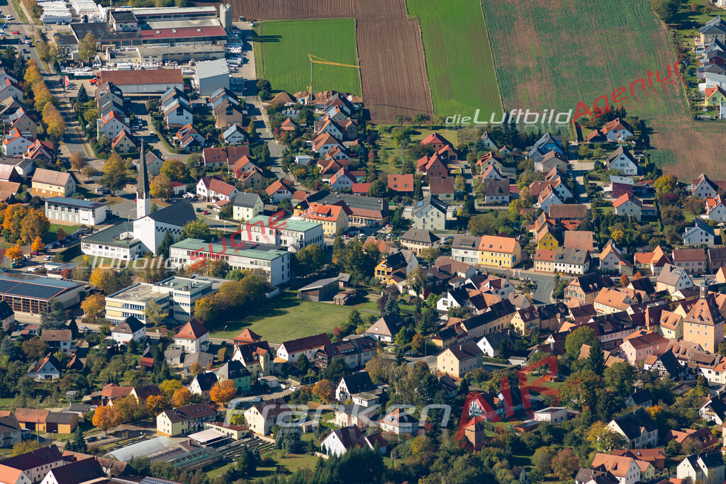 aktuelles Luftbild von  Heilsbronn - Luftaufnahme wurde 2019 von https://frankenair.de mittels Flugzeug (keine Drohne) erstellt.