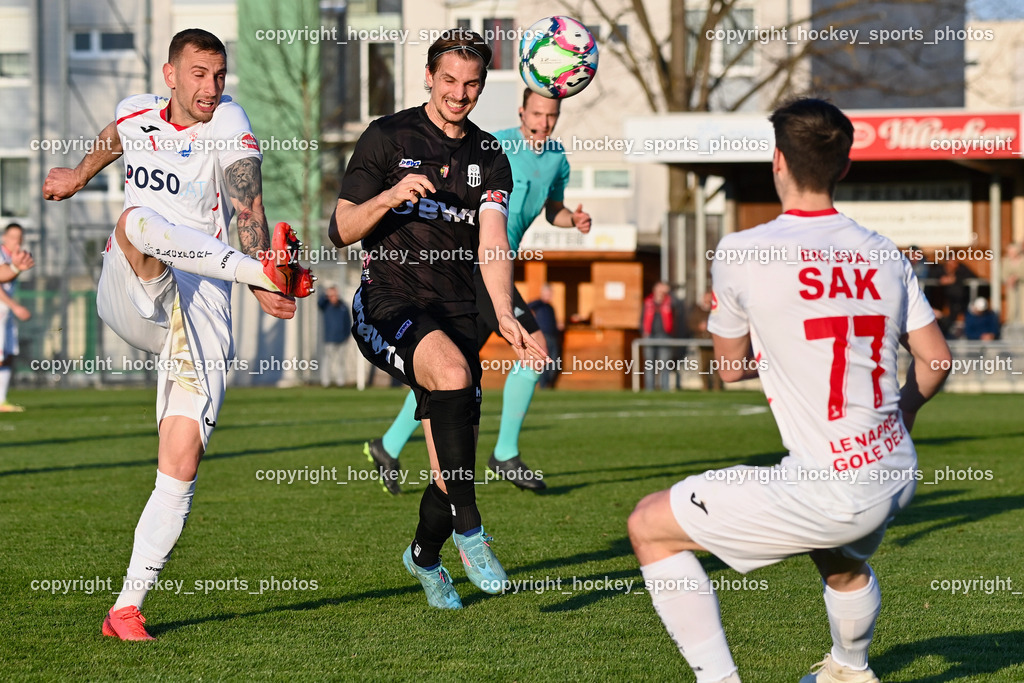 SAK vs. LASK Amateure 6.4.2023 | #4 Marko Gajic, #18 Sebastian Wimmer, #77 Val Zaletel Cernos