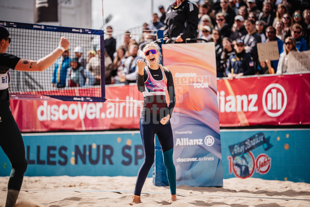 Beachvolleyball | Frauen | Allianz German Beach Tour 2025 | Tourstop Berlin | 23.08.2025 | Nele Barber jubelt
