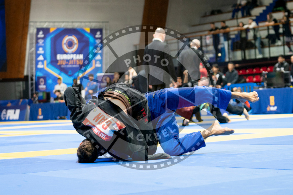 20240124PBB00315 | Fighters compete during the second day of the IBJJF European Championship in Paris, France, on January 24, 2024.