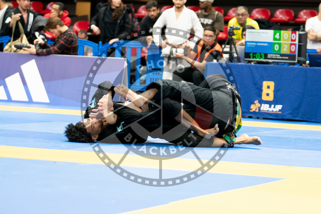 20240124PBB01776 | Fighters compete during the second day of the IBJJF European Championship in Paris, France, on January 24, 2024.