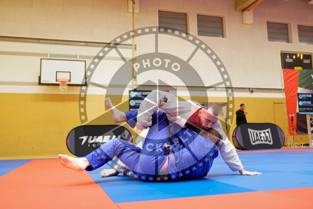 20240203PBB07188 | Fighters compete during the Brazilian Jiu-Jitsu Championship of the AJP Tour in Maintal by Frankfurt am Main, Germany, on February 2, 2024.