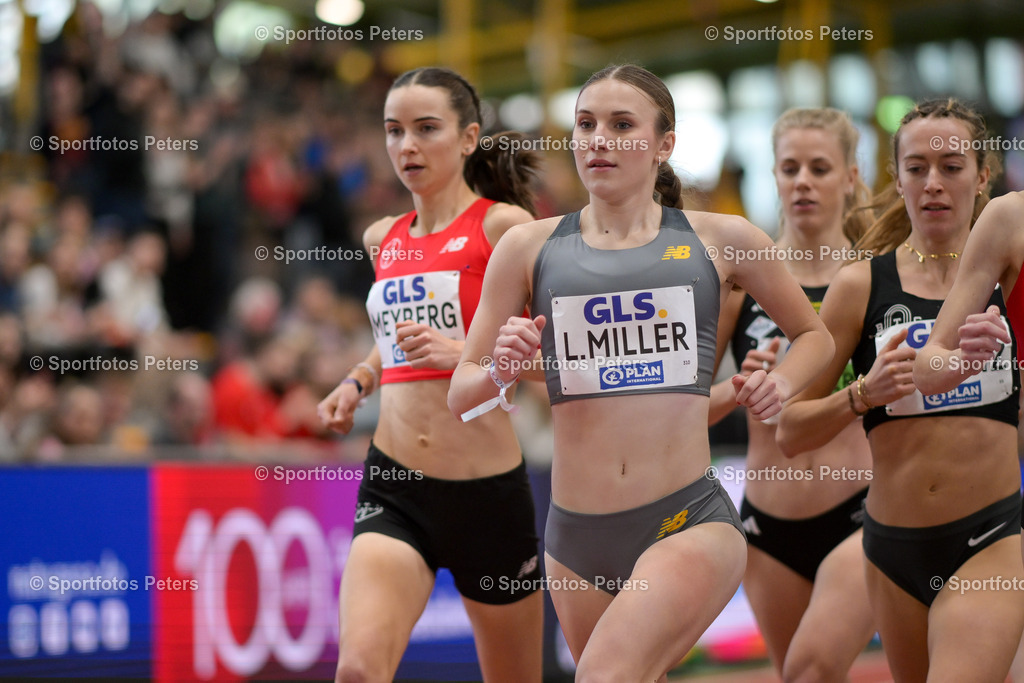 DM Halle 2026_Samstag-02 | 28.02.2026, xkaix, Leichtathletik Deutsche Meisterschaften Halle 2026,  v.l. Lotte Meyberg (TSV Bayer o4 Leverkusen), Lera Miller (VfL Löningen) - Realisiert mit Pictrs.com