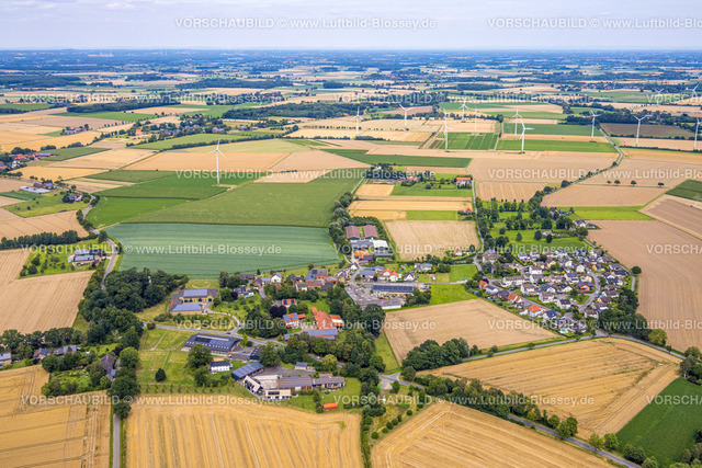 Werl240712303 | Luftbild, kachelförmige Strukturen Wiesen und Felder mit Windräder, Fernsicht, Ortsansicht Oberbergstraße, Werl, Soester Börde, Nordrhein-Westfalen, Deutschland