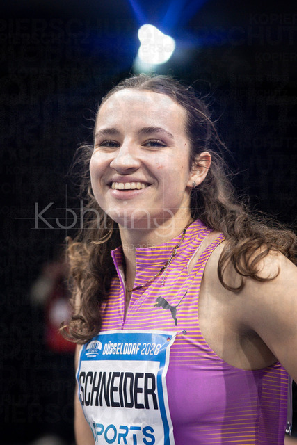 ISTAF Indoor; Duesseldorf, 24.01.2026 | DUESSELDORF, GERMANY - JANUARY 24:  60m Hurdles, Rosina Schneider (GER)  during the ISTAF Indoor Dusseldorf at PSD Bank Dome on January 24, 2026 in Duesseldorf, Germany. 