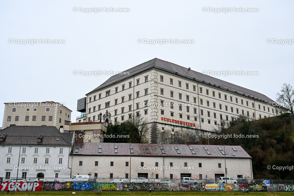Schloss Linz_ Linzer Schloss_ Schloß_ 15.03.2023-2 | 15.03.2023, Schloss Linz, AUT, Linzer Schloss, im Bild Schloss Linz, Linzer Schloss, Schloß, Donaulaende, Salzstadl