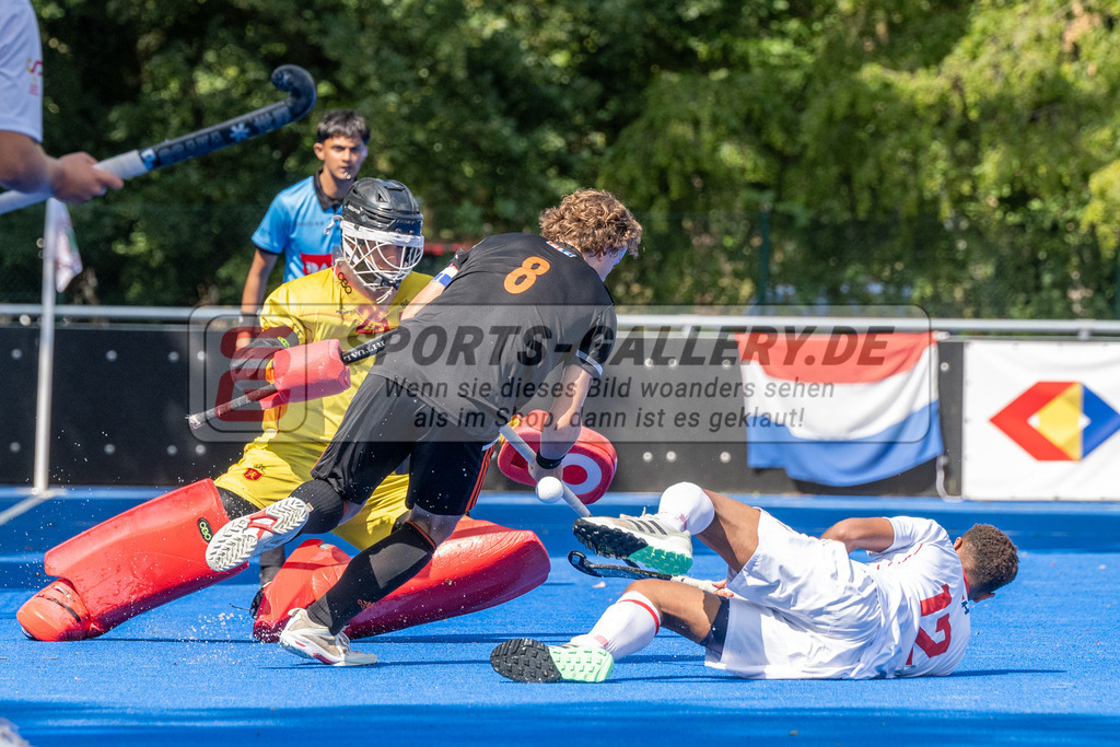 SFE_20230716_0205 | EuroHockey EM U18 Boys 3th 4th Netherlands vs Spain am 16.07.2023 in Krefeld (Gerd-Wellen-Hockeyanlage), Photo: Stephan Fehrmann 2023 (Sports-Gallery)