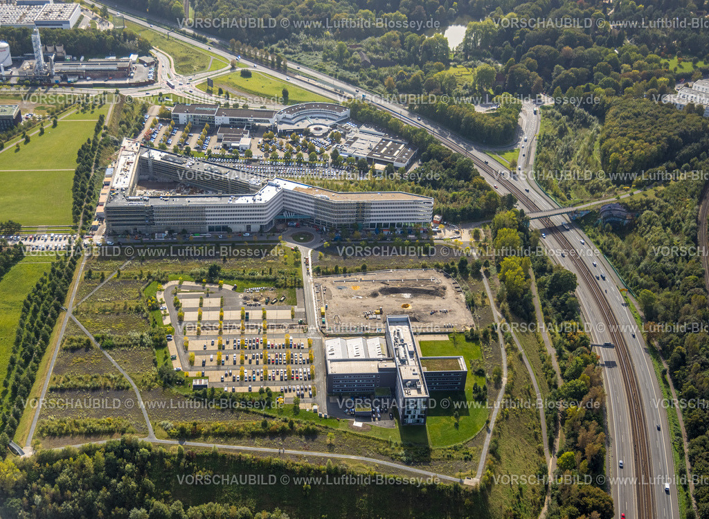 Dortmund231000411 | Luftbild, Technologiepark Gewerbegebiet Phoenix West, Baustelle Materna Hauptzentrale, BMW Niederlassung Dortmund, Hörde, Dortmund, Ruhrgebiet, Nordrhein-Westfalen, Deutschland