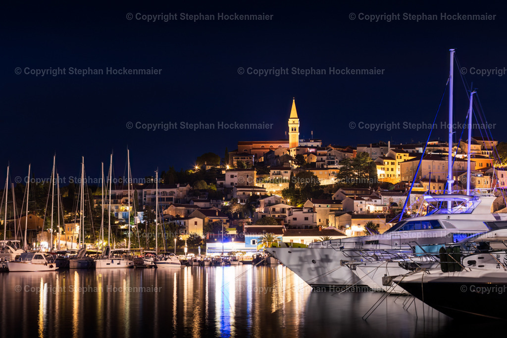 Am Hafen von Vrsar zur Blauen Stunde | Am Hafen von Vrsar zur Blauen Stunde in Kroatien Istrien - Realisiert mit Pictrs.com