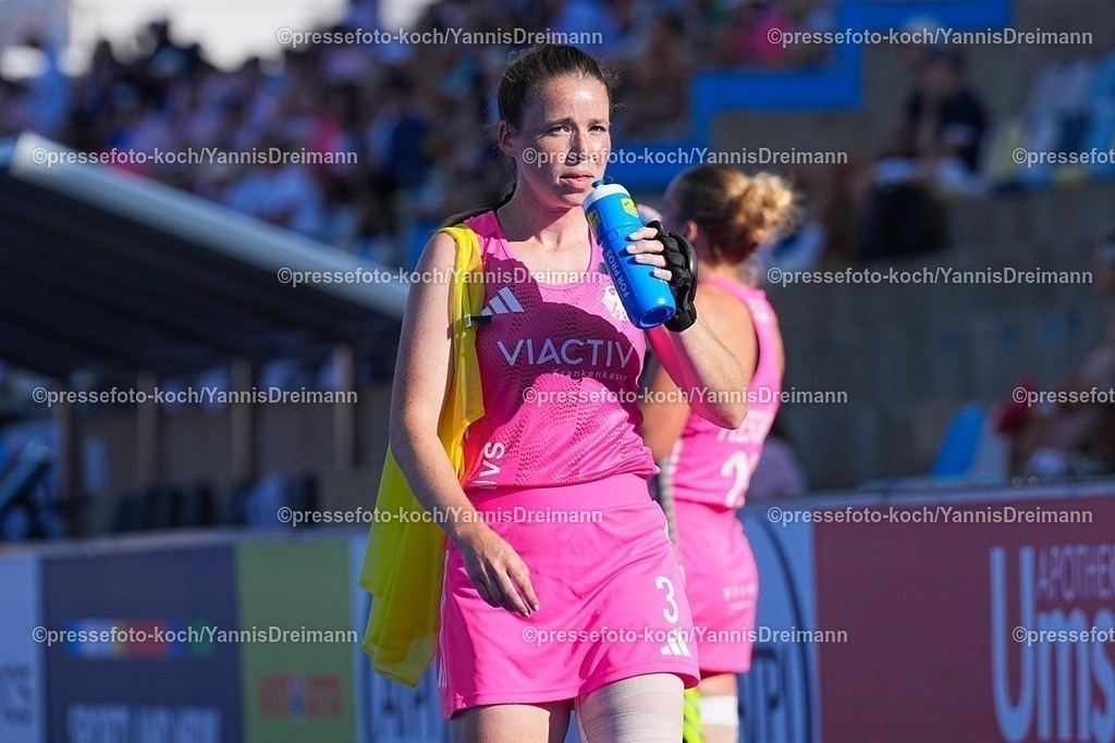 xydrx09082504012 | 09.08.2025, xydrx, Frauen EuroHockey Championship 2025, Gruppenphase, Gruppe a, Deutschland - Frankreich, Sparkassenpark Mönchengladbach: Amelie Wortmann (GER #3)