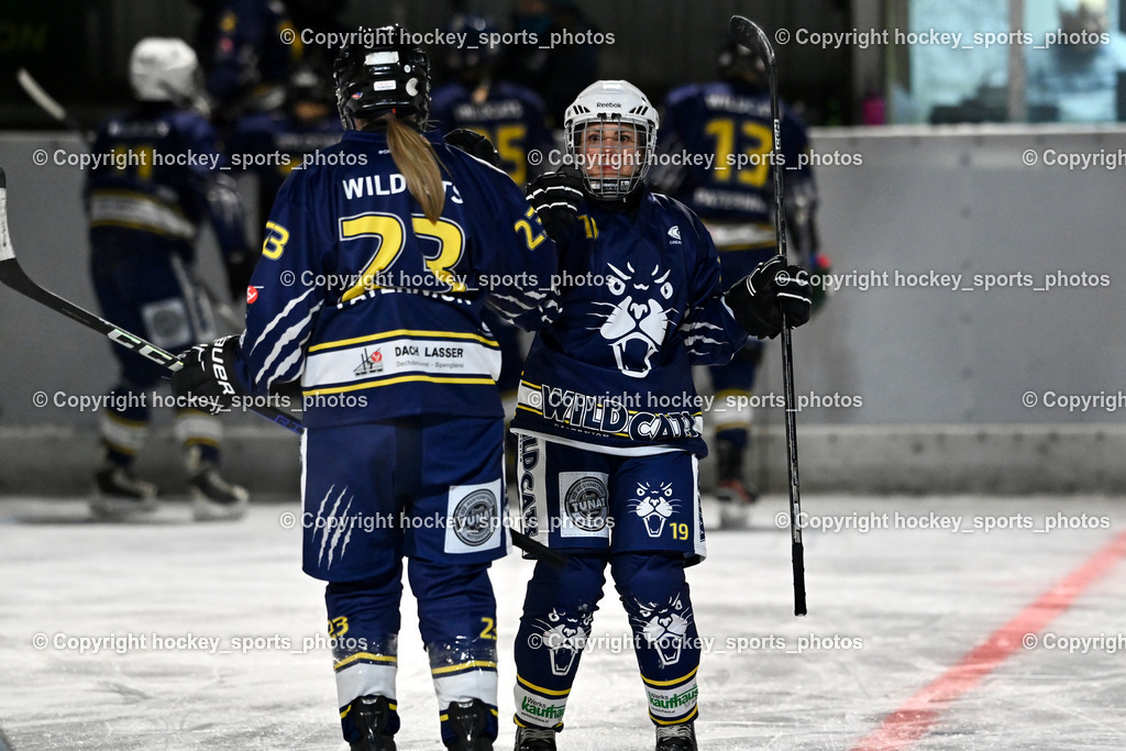 Wildcats Paternion vs. Unicorns Steindorf | #23 Stuppnig Iris WILDCATS PATERNION, #19 Knes Julia WILDCATS PATERNION, Wildcats Paternion vs. Unicorns Steindorf, Wildcats Paternion vs. Unicorns Steindorf am 02.01.2026 in Paternion (Eislaufplatz Paternion), Austria, (Photo by Bernd Stefan)