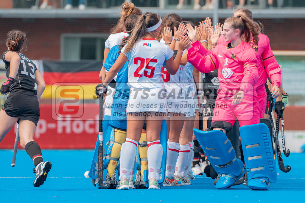 HK_20230715_102651 | Euro Hockey WU18 SF2 Spain vs Germany Championship Girls &amp; Boys am 15.7.2023 CHTC , Krefeld ,