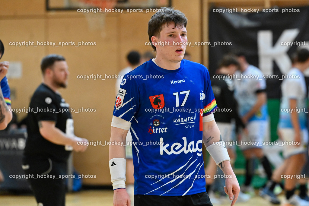 SC Ferlach vs. HSG Bärnbach/Köflach 30.3.2024 | #17 PAVLOV Hari SC Ferlach, SC Ferlach vs. HSG Bärnbach/Köflach 30.3.2024, SC Ferlach vs. HSG Bärnbach/Köflach am 30.03.2024 in Ferlach (Ballspielhalle Ferlach), Austria, (Photo by Bernd Stefan)