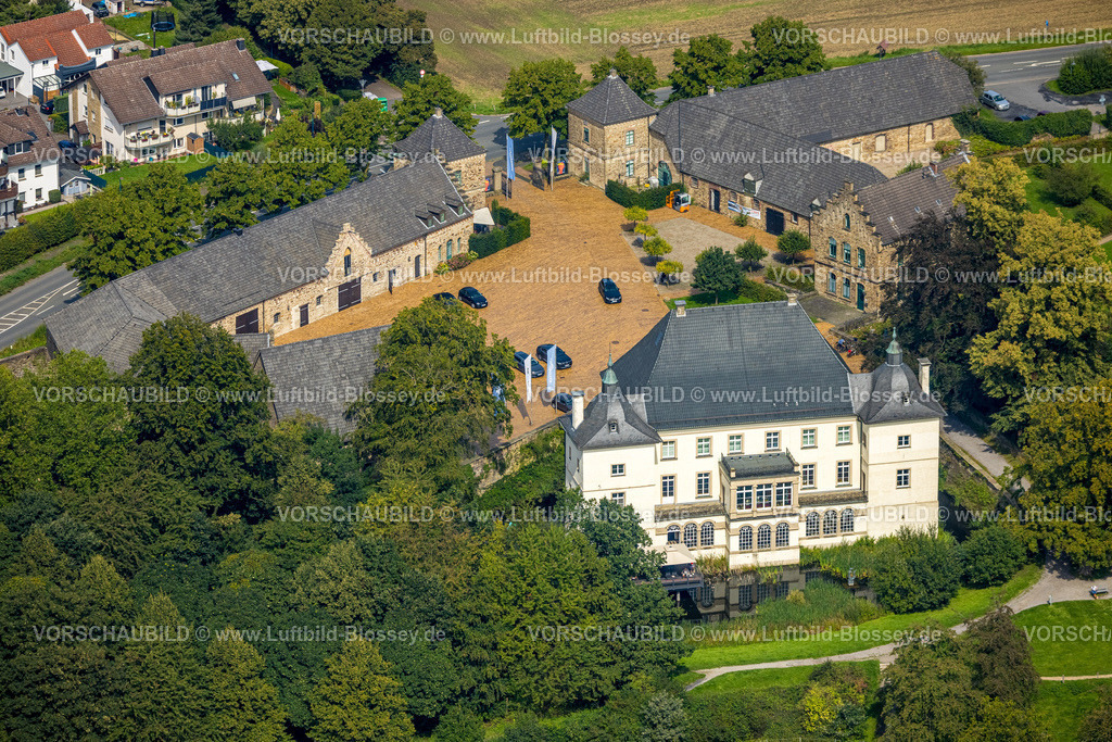Holzwickede230901448 | Luftbild, Haus Opherdicke Wasserschloss, Holzwickede, Ruhrgebiet, Nordrhein-Westfalen, Deutschland