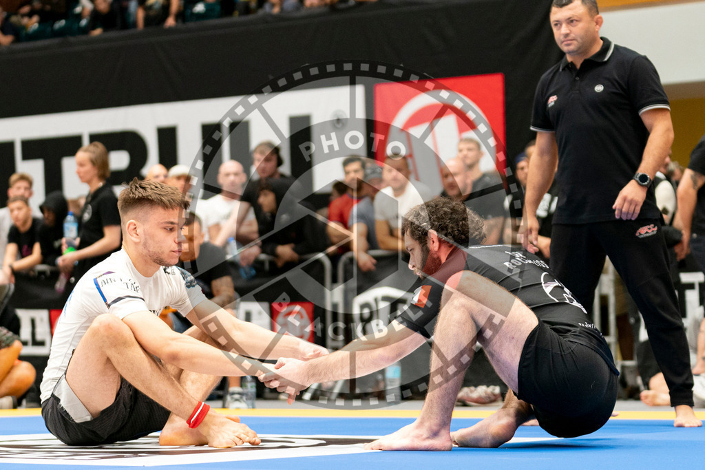 20230916PBB1490 | Fighters compete during the grappling tournement ADCC Trials (European, Middle East and African Championship) in Warsaw, Poland, on September 16, 2023.