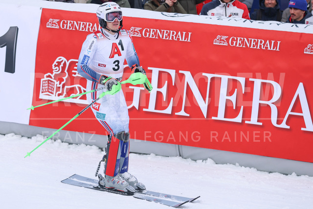 Audi FIS Ski World Cup: Men’s Slalom – Hahnenkamm Race, Kitzbuehel | Kitzbuehel, Austria, 25.Jan.26 - Alpine Skiing - FIS World Cup, Hahnenkamm Race, Slalom, men. The image shows KRISTOFFERSEN Henrik (NOR, Van Deer).