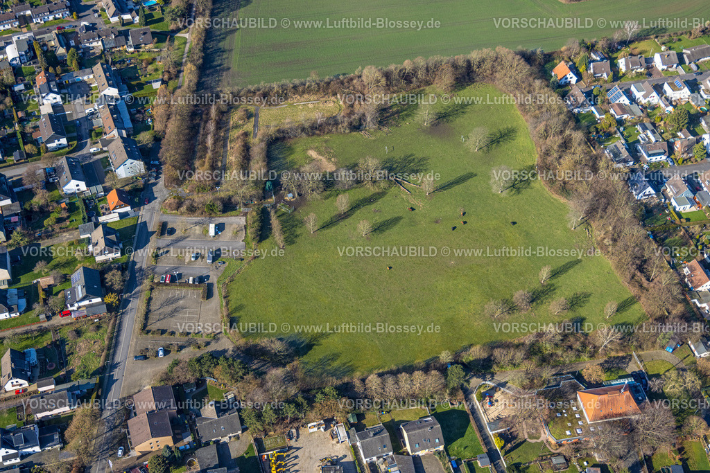 Unna230213236 | Luftbild, Massener Bürgerhaus, Wiesenfläche an der Kleistraße, Massen, Unna, Ruhrgebiet, Nordrhein-Westfalen, Deutschland