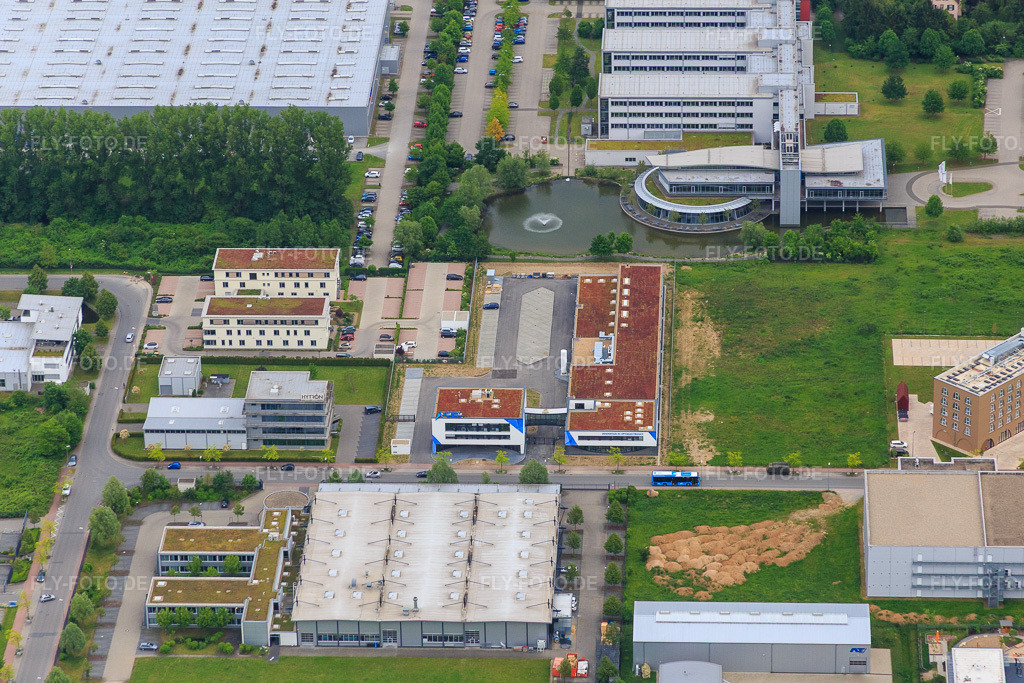 Luftbild: ProxiVision GmbH in Bensheim im Bundesland Hessen in Deutschland. Foto: IMG_088981.jpg vom 20.05.2016 durch Werner Riehm/FLY-FOTO.dePhotonis Germany GmbH | Exosens