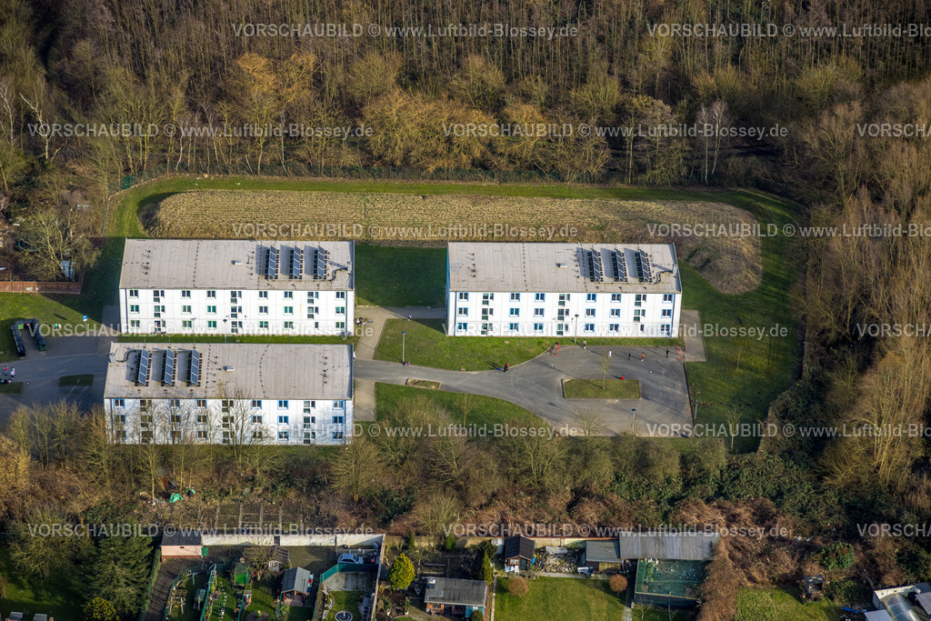 Gelsenkirchen250202793Sued | Luftbild, Flüchtlingsheime an der Katernberger Straße, Feldmark, Gelsenkirchen, Ruhrgebiet, Nordrhein-Westfalen, Deutschland