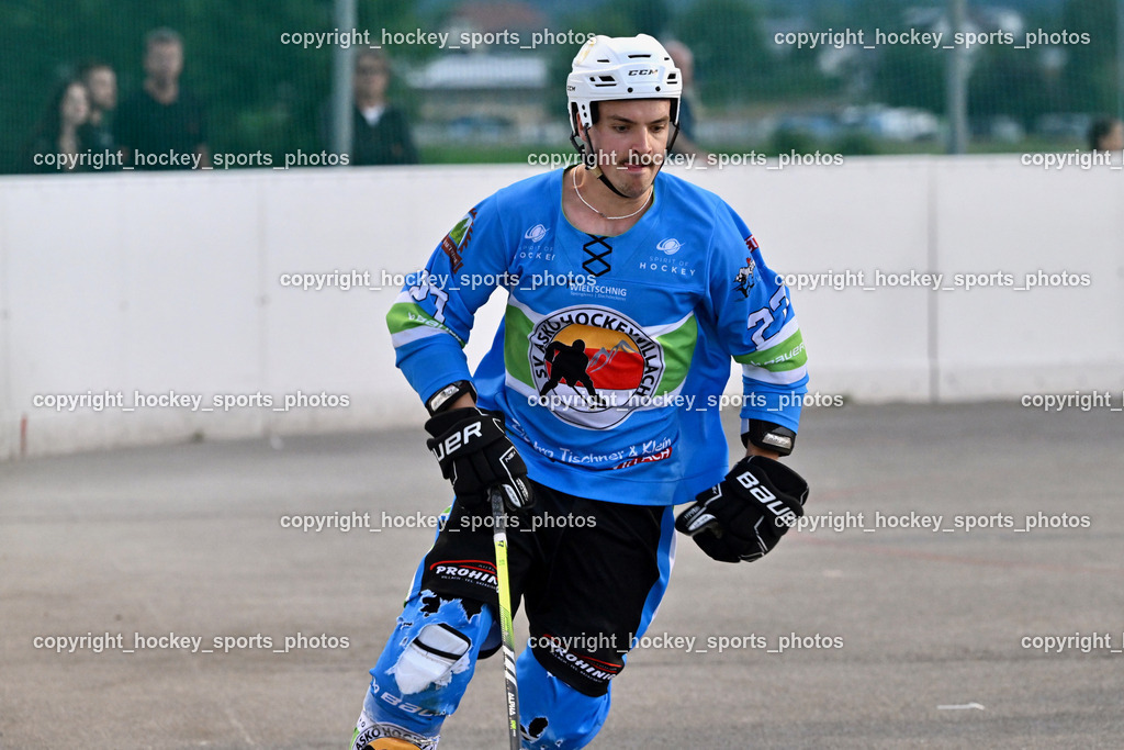 ASKÖ Hockey Villach vs. VAS Ballhockey  | #27 DOUJAK Matthias ASKÖ Villach Hockey, ASKÖ Hockey Villach vs. VAS Ballhockey , ASKÖ Hockey Villach vs. VAS Ballhockey  am 06.07.2025 in Villach (Alpen Arena ), Austria, (Photo by Bernd Stefan)