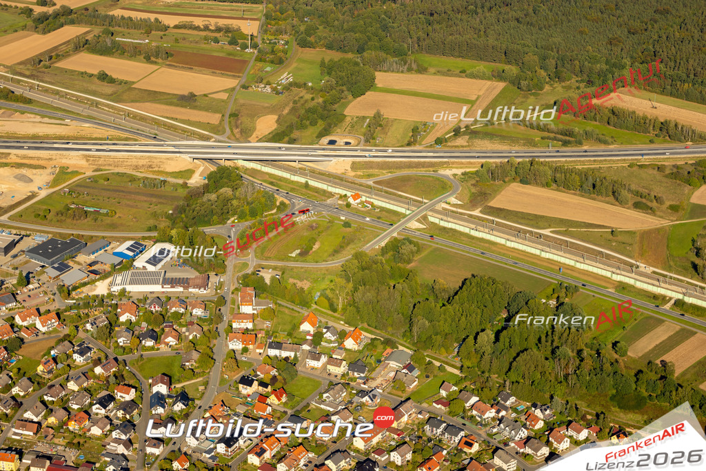 Das Luftbild zeigt :  Kemmern - Die Luftaufnahme wurde 2023 vom UL-Flugzeug aus erstellt ( keine Drohne ) - Hochauflösende Luftaufnahme - Für grossformatige Ausdrucke geeignet. Die Geschenkidee !Mit Lizenz und Bildrechte bestellbar