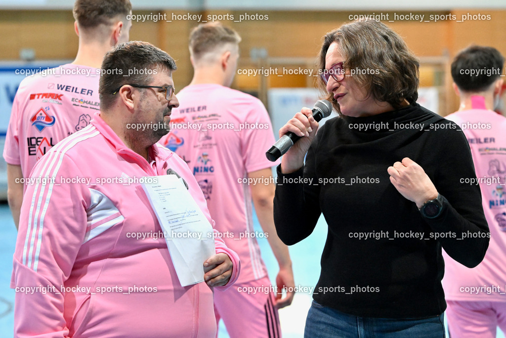 Carinthia Flamengo Futsal Club vs. Futsal Klagenfurt | ÖFB Funktionär Jürgen Riepl, Stadträtin Klagenfurt Constance Mochar, Carinthia Flamengo Futsal Club vs. Futsal Klagenfurt, Carinthia Flamengo Futsal Club vs. Futsal Klagenfurt am 01.12.2024 in Klagenfurt (Ballspielhalle Viktring), Austria, (Photo by Bernd Stefan)