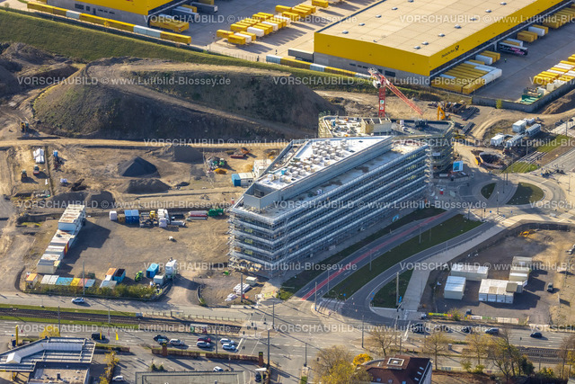 Bochum221100443 | Luftbild, Mark 51/7 Baustelle und Neubau Wissenschafts- und Technologiequartier, ehem. Opel Gelände, Laer Laer, Bochum, Ruhrgebiet, Nordrhein-Westfalen, Deutschland