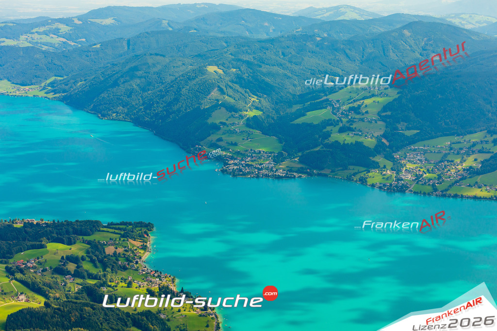 Schrägluftbild  Weißenbach  Steinbach am Attersee - Das Luftbild wurde 2025 vom UL-Flugzeug heraus erstellt ( keine Drohne ) - Hochauflösende Luftaufnahme -Nicht vergleichbar mit Google Maps oder Satelittenbilder- Die Geschenkidee !Mit Lizenz und Bildrechte bestellbar