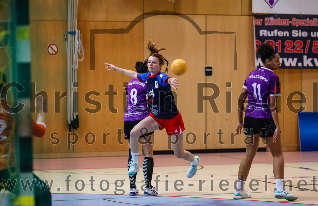 2023-10-14_022_SpVgg_Altenerding_gegen_HSG_Freising_Neufahrn_Damen | Erding, Deutschland, 14.10.2023:
Handball, Bezirksliga Frauen Altbayern 2023 / 2024, 3. Spieltag, SpVgg Altenerding II gegen HSG Freising-Neufahrn II, Endergebnis: 23:28

Sylvia Heider (SpVgg Altenerding, #8), Carla Bluhme (HSG Freising-Neufahrn, #24), Nikayla Alston (SpVgg Altenerding, #11)

Foto: Christian Riedel / fotografie-riedel.net