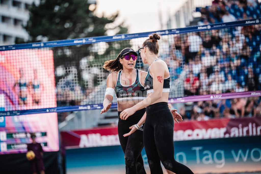 Beachvolleyball | Frauen | Deutsche Meisterschaften 2025 Timmendorfer Strand | 04.09.2025 | v.l. Leonie Klinke und Elea Beutel