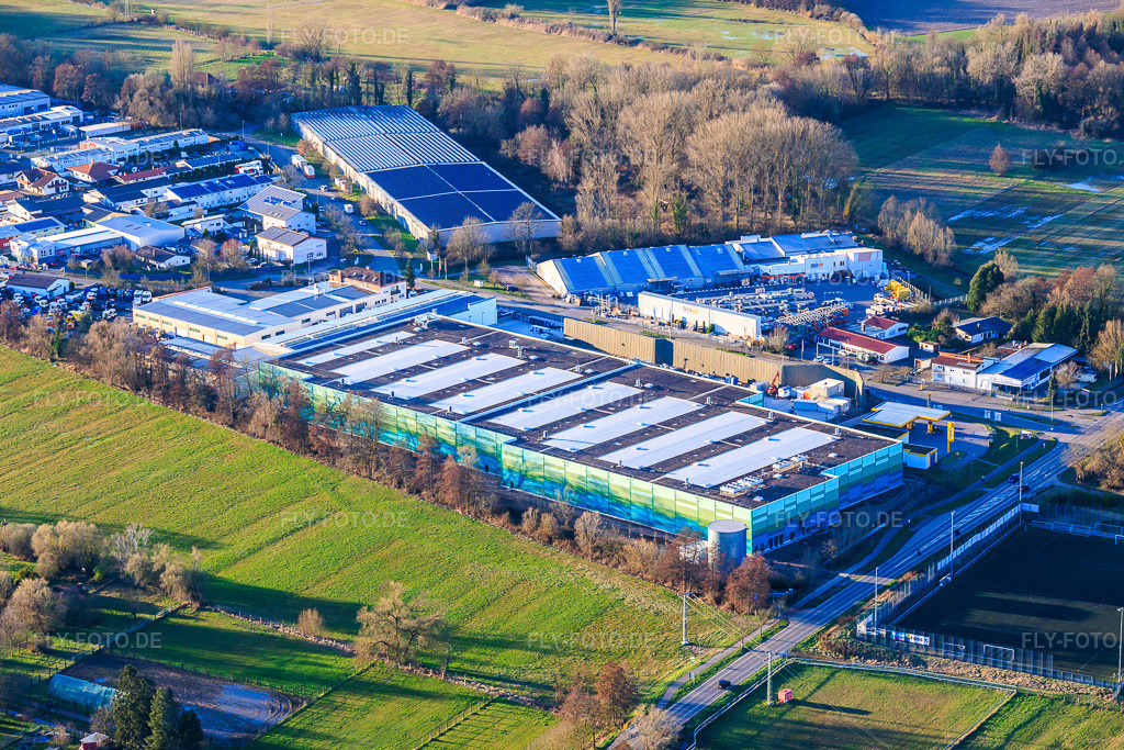 Luftbild: Fast fertiggestelleter Neubau des Logistikpark der HANSAINVEST und DFI-Real-Estate Kandel für FRISCHEPLATTFORM SÜDWEST der Gemüsering Stuttgart GmbH im Ortsteil Minderslachen in Kandel im Bundesland Rheinland-Pfalz in Deutschland. – Foto: IMG_153305.jpg vom 01.03.2026 durch Werner Riehm/FLY-FOTO.de – Auflösung des Originals: 5701 x 3800 px – Entdecke HANSAINVEST | Kapital-verwaltungs-gesellschaft: Hansainvest – Gemüsering Stuttgart: Gemüseanbau, Obst und Gemüseproduktion, Foodservice – Unternehmensgruppe Hagedorn – dd-baumanagement.de – BREMER SE – k-eins architekturbüro GmbH Berlin Berlin – Immobilienprojekte | Baron Equity GmbH | Grünwald – DFI Real Estate - Driving Future Innovation