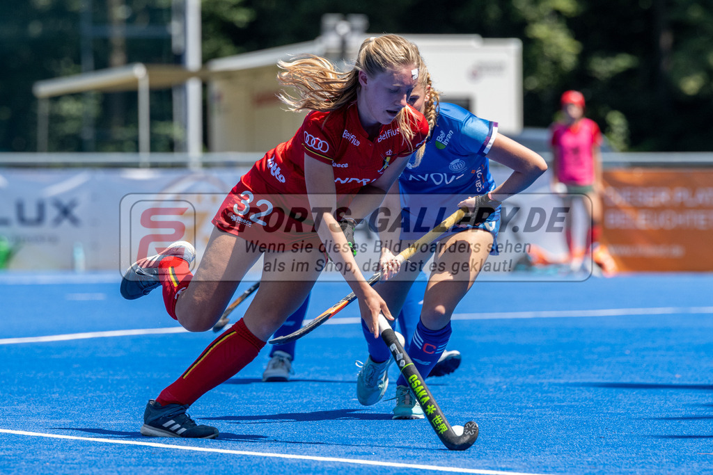 SFE_20230708_0146 | EuroHockey EM U18 Girls Belgium vs Scotland am 08.07.2023 in Krefeld (Gerd-Wellen-Hockeyanlage), Photo: Stephan Fehrmann 2023 (Sports-Gallery)