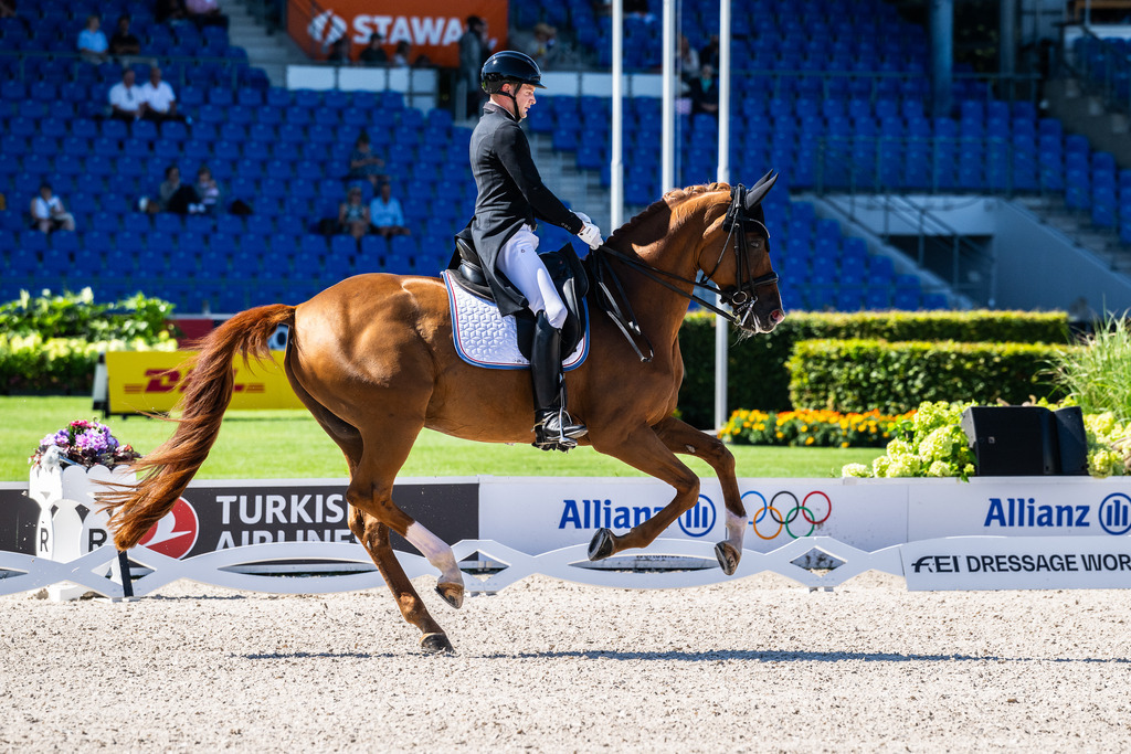 FEI World Championships | Nicolas Wagner Ehlinger (LUX) and Quater Back Junior during the Grand Prix de Dressage at Aachen 2026 - FEI World Championships - Realisiert mit Pictrs.com